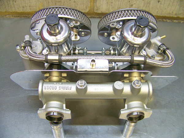 Twin SU Carbs Reconditioned by Glen Watson at G.W. Carbs in the UK